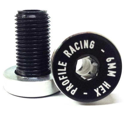 Profile Chromoly Flush Mount Crank Axle Bolts — drivetrain hardware at güd byek BMX